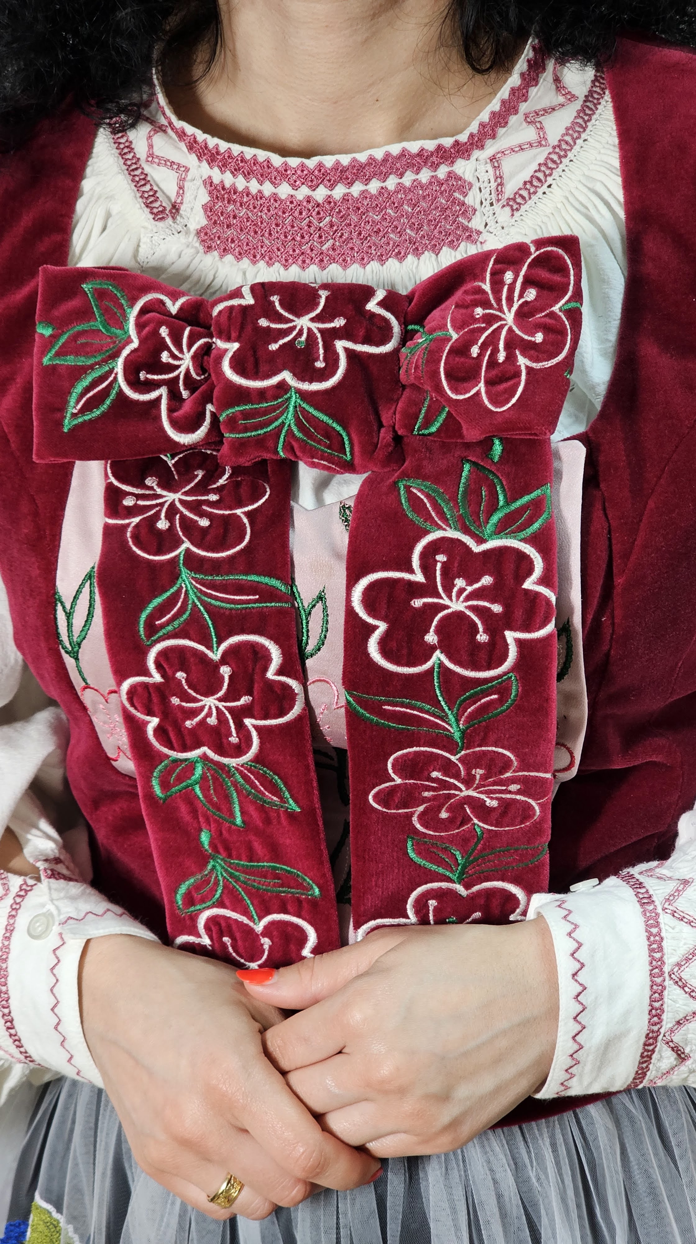 Fundă detașabilă din catifea