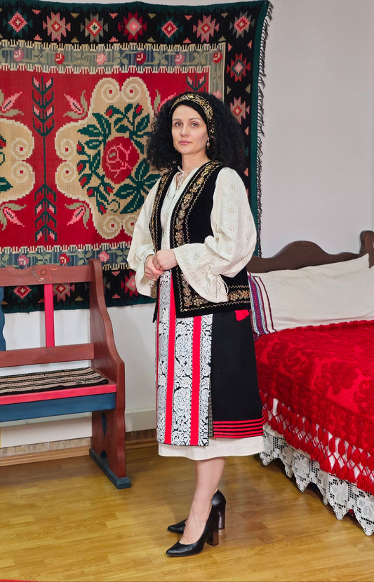 Fotă de Moieciu tradițională cu două pulpene