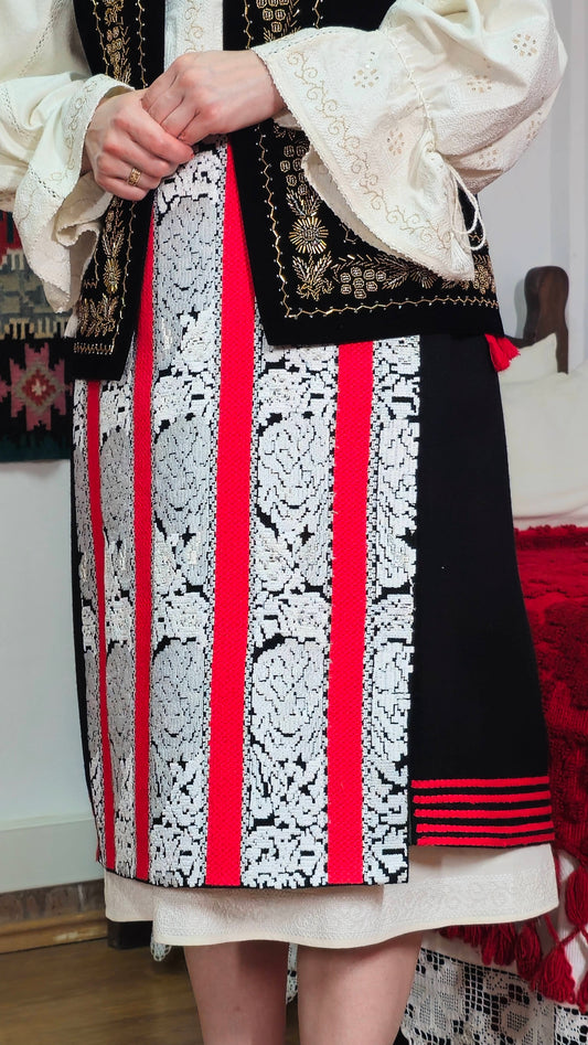 Fotă de Moieciu tradițională cu două pulpene